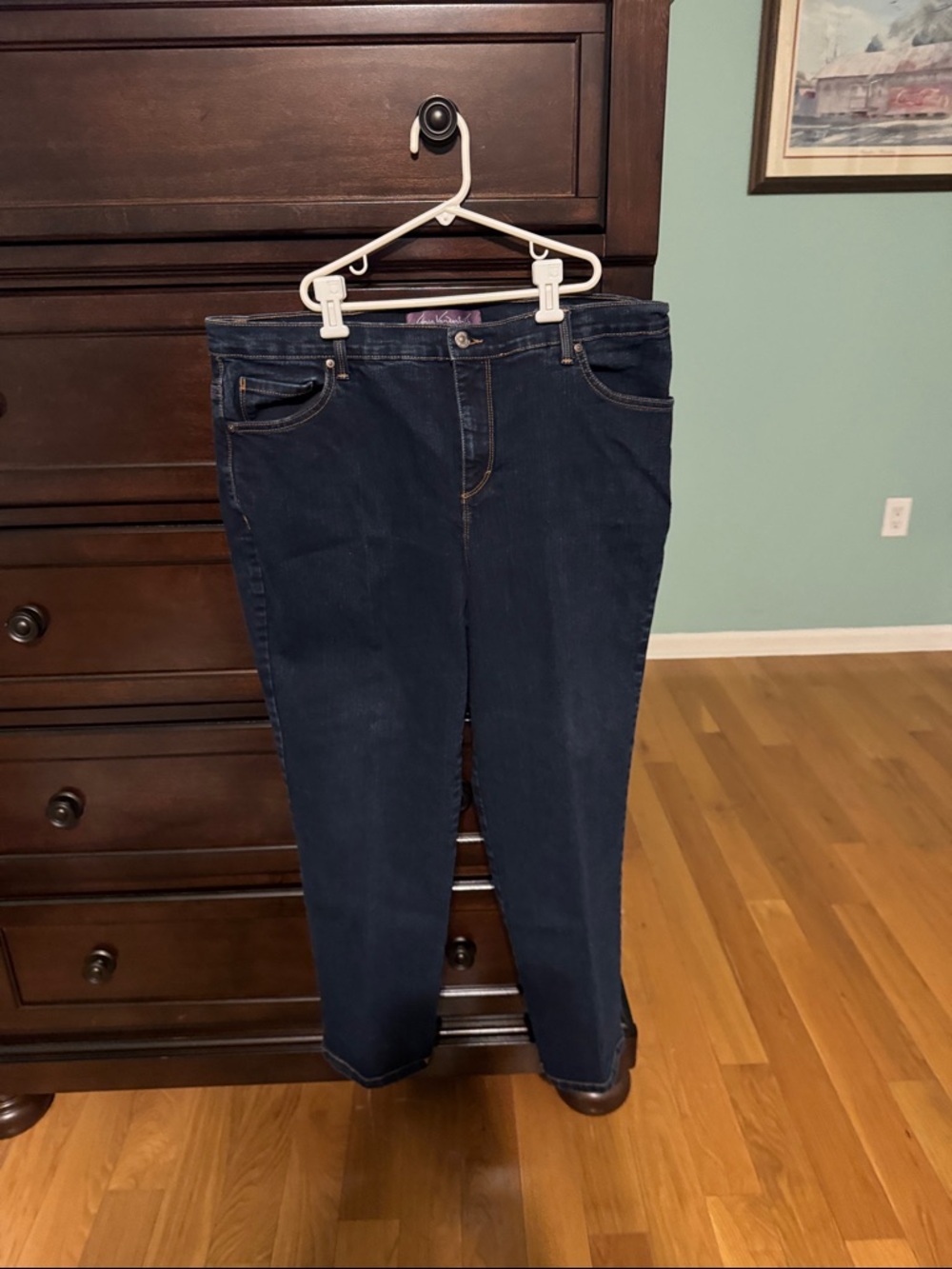 Gloria Vanderbilt Dark Blue Straight Leg Jeans